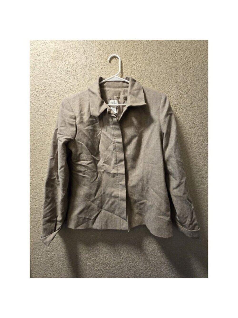 Willi Smith Womens Suit Jacket Brown 100% Wool Size 12